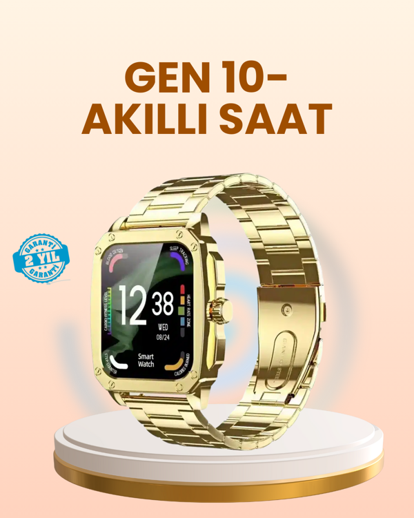 Akıllı Saat Bluetooth Çağrı ve Bildirim Kontrol Sağlık Takipli - Image 1