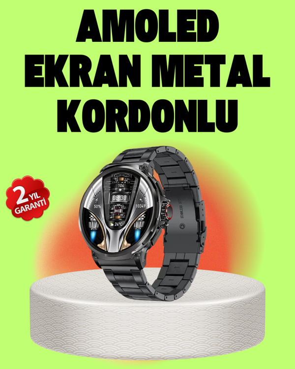 SW80 Akıllı Saat 1.93″ Ultra HD Ekran 700 mAh Batarya 3 Kordon - Image 1