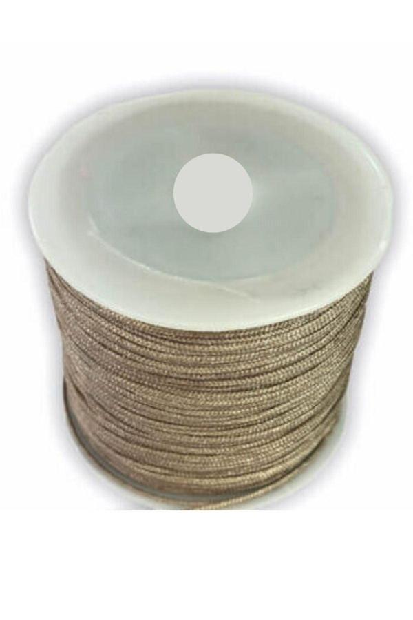 Paraşüt İpi, Bileklik-Kolye örgü ipi 1 mm 50 metre Vizon - Image 1