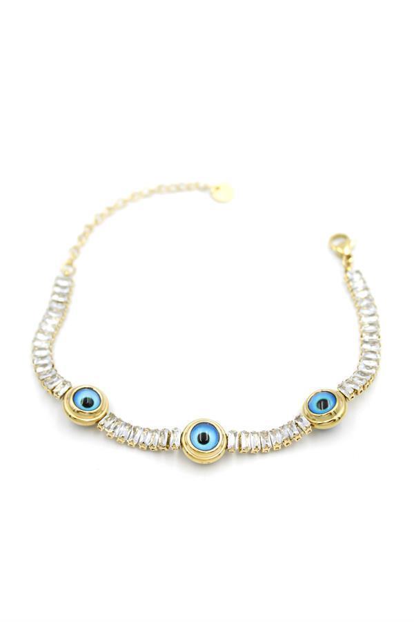 Nazar Su Yolu Bileklik - Altın - Image 1