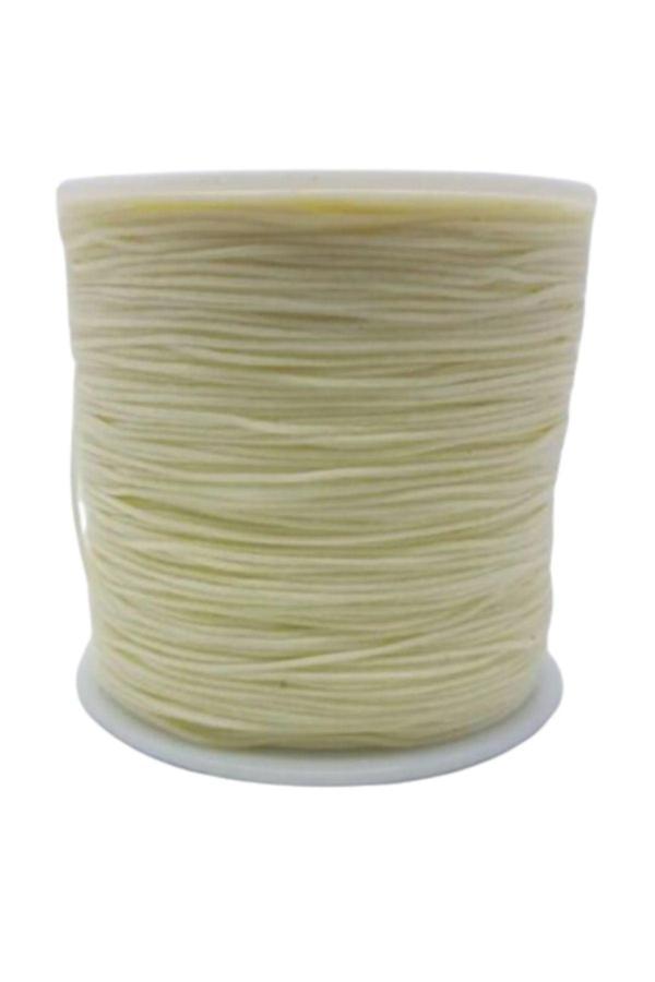 Paraşüt İpi, Bileklik-Kolye örgü ipi 1 mm 50 metre Krem - Image 1