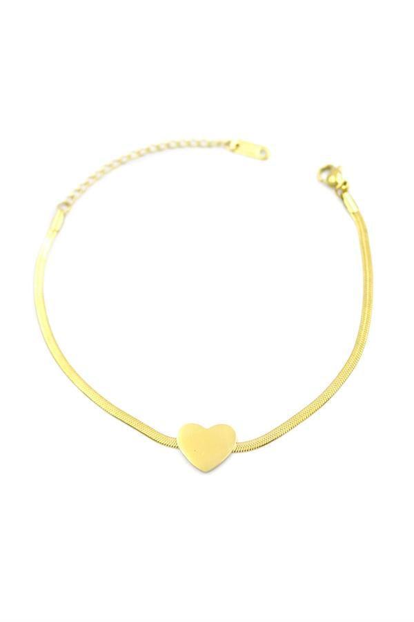Kalp Bileklik - Altın - Image 1