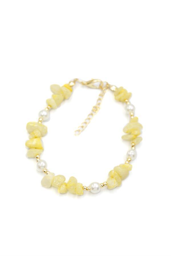 Boncuk Bileklik - Sarı - Image 1