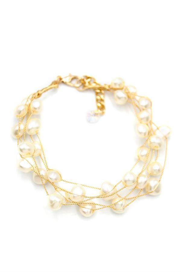 İnci Bileklik - Altın - Image 1