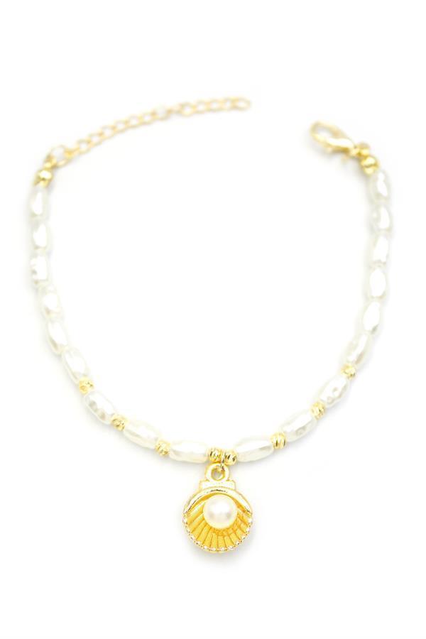 İnci Bileklik - Altın - Image 1