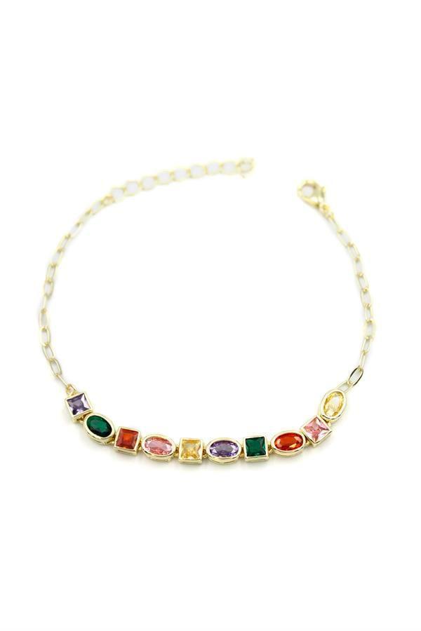 Taşlı Bileklik - Altın - Image 1