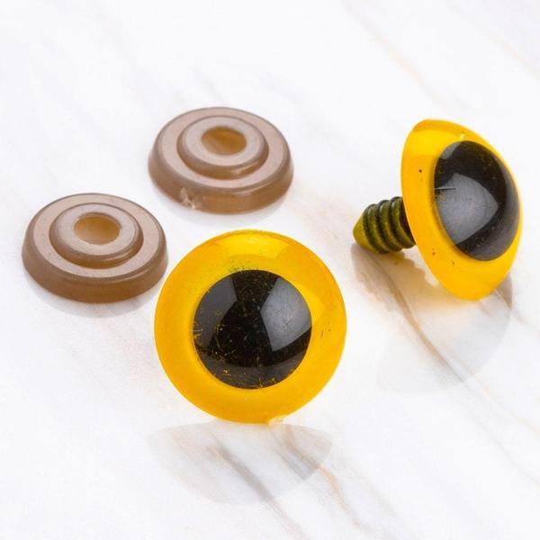 Loren 20 mm Sarı 5 Çift Amigurumi Göz - Image 1