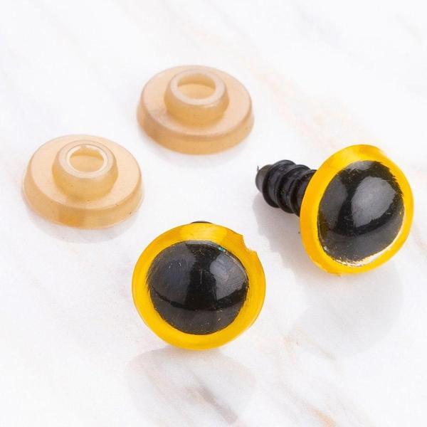 Loren 12 mm Sarı 5 Çift Amigurumi Göz - Image 1