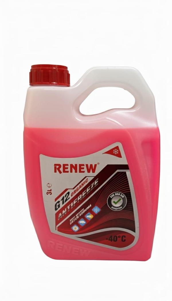 Renew G12 Organik Kırmızı Antifriz -40 Derece 3 Litre - Image 1