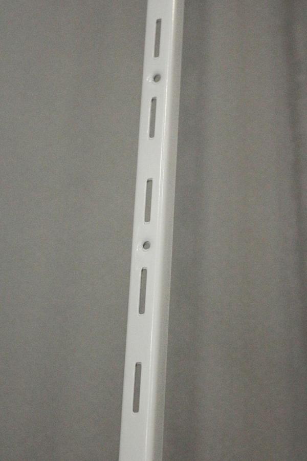 4 Adet 200 Cm Beyaz Tek Sıra Delikli Raf Dikme Destek Profili - Raf Direği - Image 1