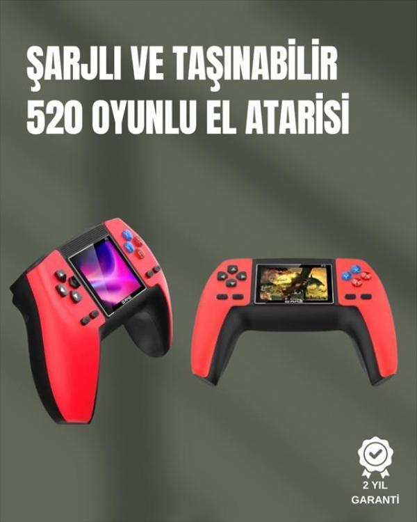 P5 GamePad Retro Konsol – Nostaljik Oyun Deneyimi, 520 Klasik Oyun Seçeneği - Image 1