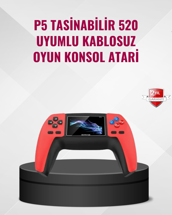P5 Retro GamePad 520 Oyunlu Taşınabilir Oyun Konsolu - Image 1