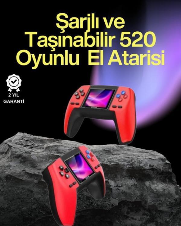 P5 Retro GamePad – 520 Klasik Oyunlu Tak-Çalıştır Mini Konsol - Image 1