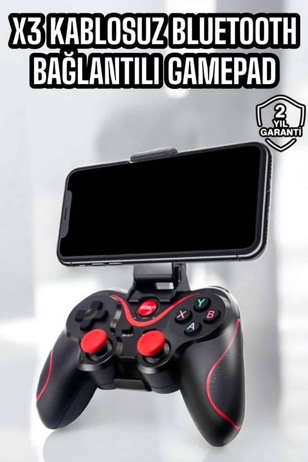 X3 Gamepad Oyun Kolu Bluetooth Bağlantılı Gamestick Android Uyumlu - Image 1