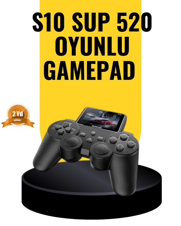 2025 A Kalite S10 Gamepad 520 Oyunlu TV Bağlantılı Retro Atari Konsolu - Image 1