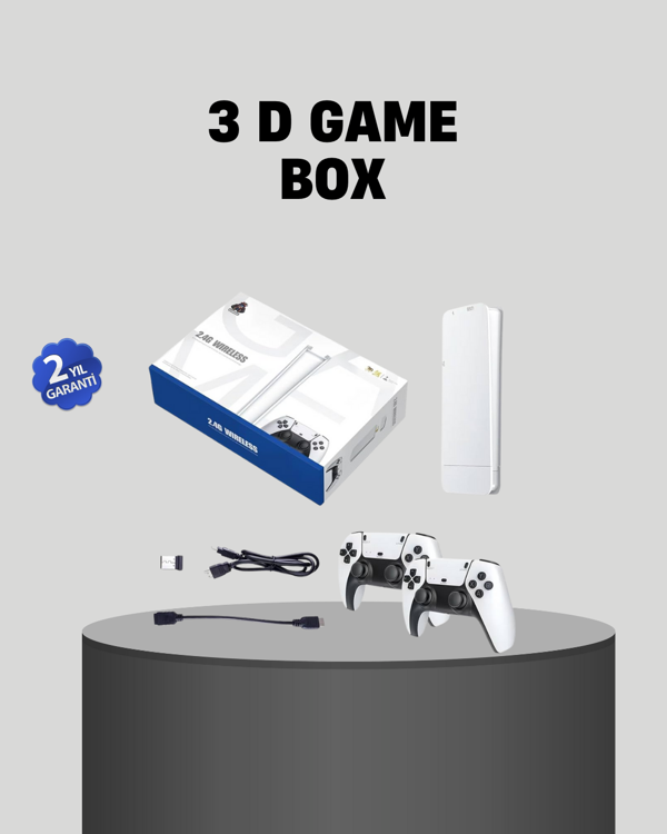 20.000 Yüklü Oyunlu Kablosuz Retro Oyun Konsolu 4K Destekli - Image 1