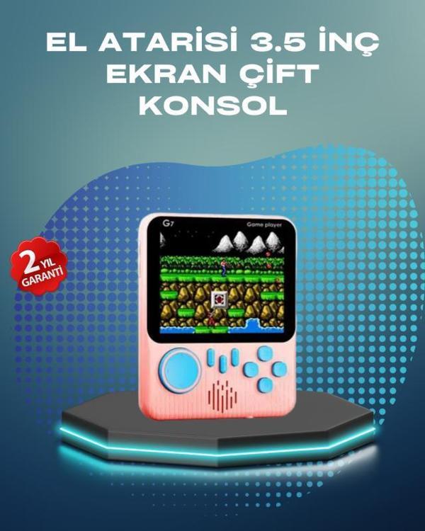 3.5 İnç LCD Ekranlı 666 Oyunlu Taşınabilir Retro Oyun Konsolu - Image 1