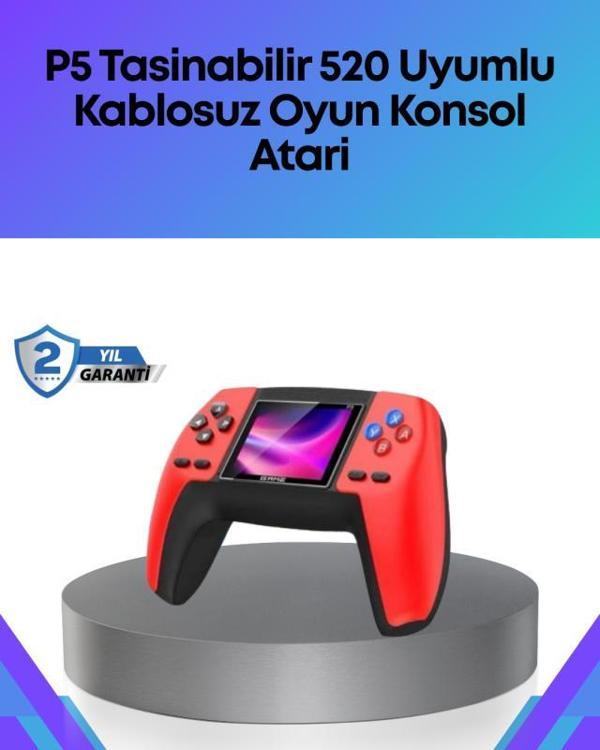 TV Bağlantılı 520 Oyunlu P5 Retro GamePad Konsol - Image 1