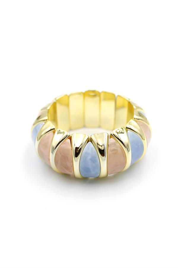 Lastikli Taşlı Bilezik - ÇOK RENKLİ - Image 1