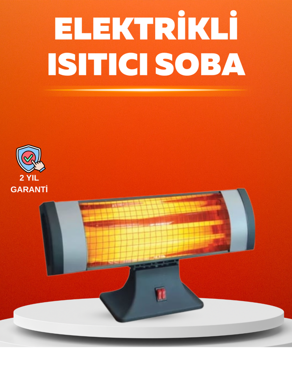 Sessiz Çalışan Quartz Tüp Infrared Isıtıcı 1800W - Image 1
