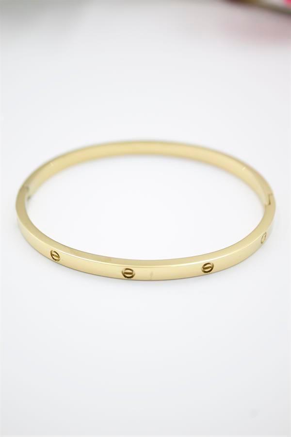 CRT Model Taşsız İnce  Bilezik - Altın - Image 1