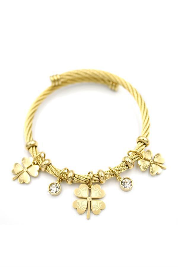 Yonca Charm Bilezik - Altın - Image 1