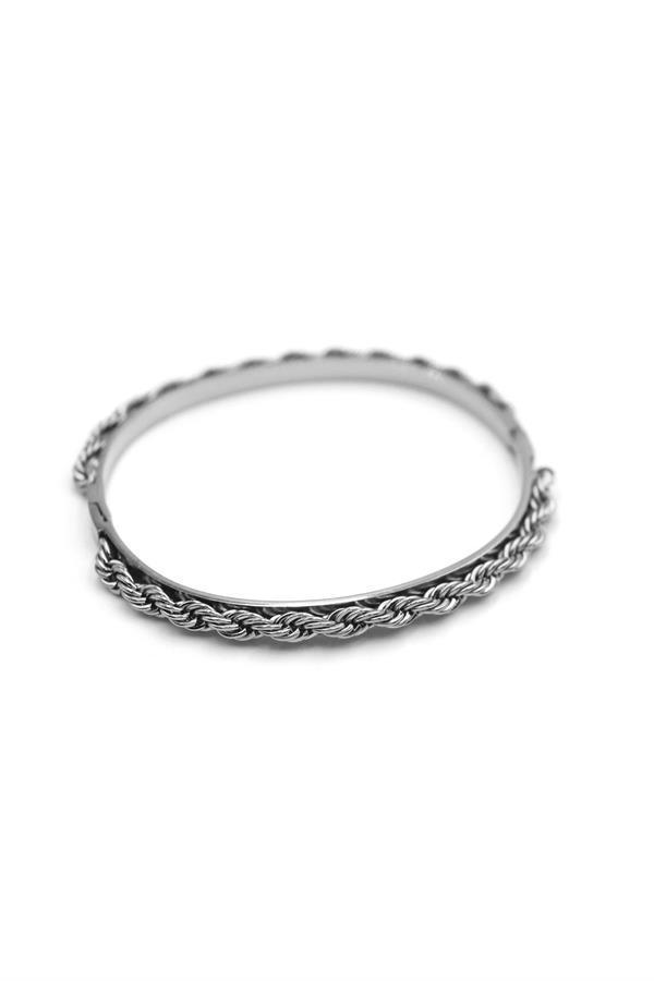 Örgü Bilezik - Gümüş - Image 1