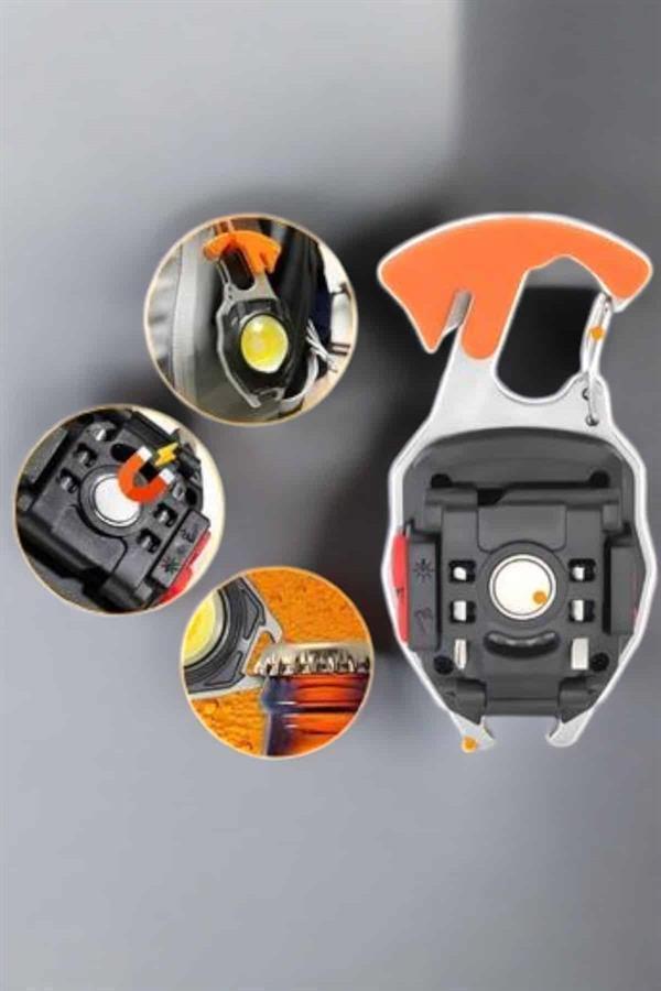 El Feneri Acil Işık Seti Tornavida Düdük Kapak Açma Kamp Lambası - Image 1