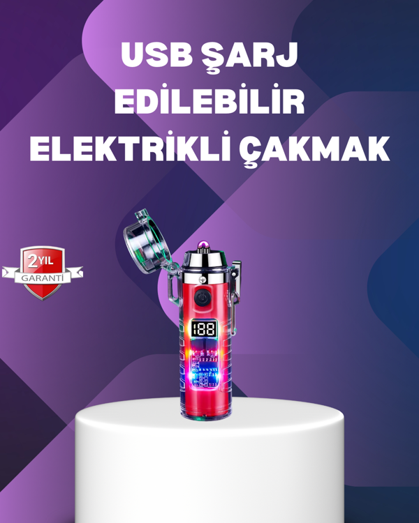 Su Geçirmez Rüzgar Geçirmez Elektronik Ark Çakmak - Image 1