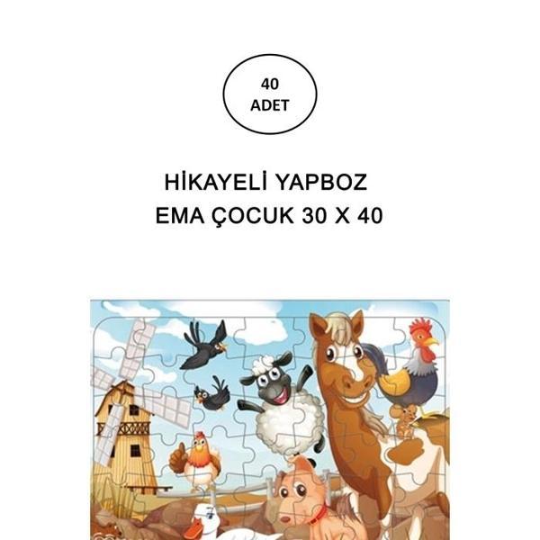 Hikayeli Yapboz Ema Çocuk 30 x 40 - 40 Adet - Image 1