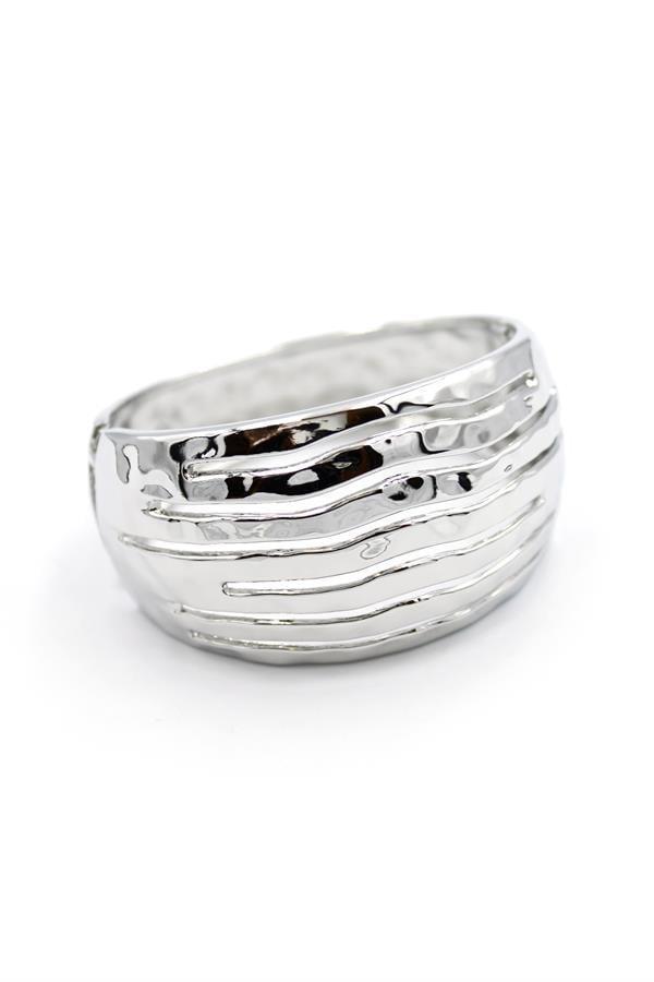 Kelepçe Bilezik - Gümüş - Image 1