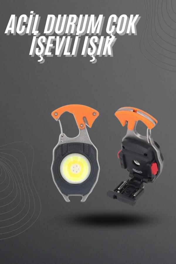 El Feneri LED Anahtarlık Çok Fonksiyonlu Mini Çakmak Özellikli - Image 1