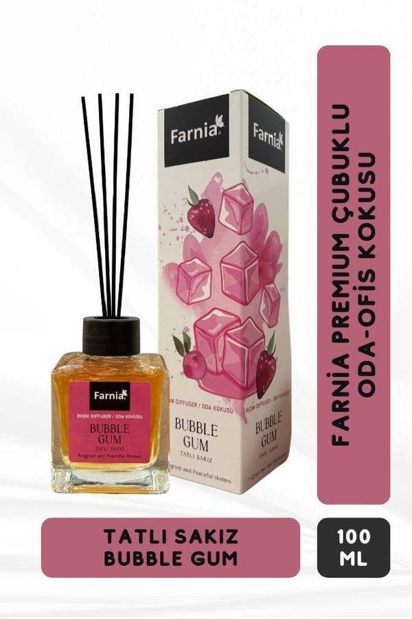 Farnia Premium Çubuklu Oda ve Ofis Kokusu 100 Ml Tatlı Sakız Bubble Gum - Image 1