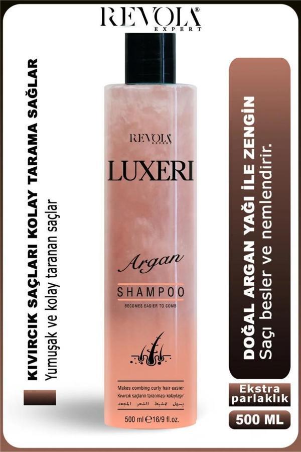 Revola Luxeri 2'si 1 Arada Şampuan ve Kondisyoner Kolay Tarama 500 Ml Argan - Image 1