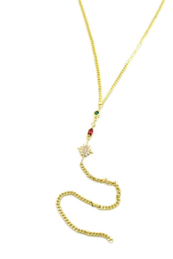 Kuzey Yıldız Y Kolye - Altın - Image 1