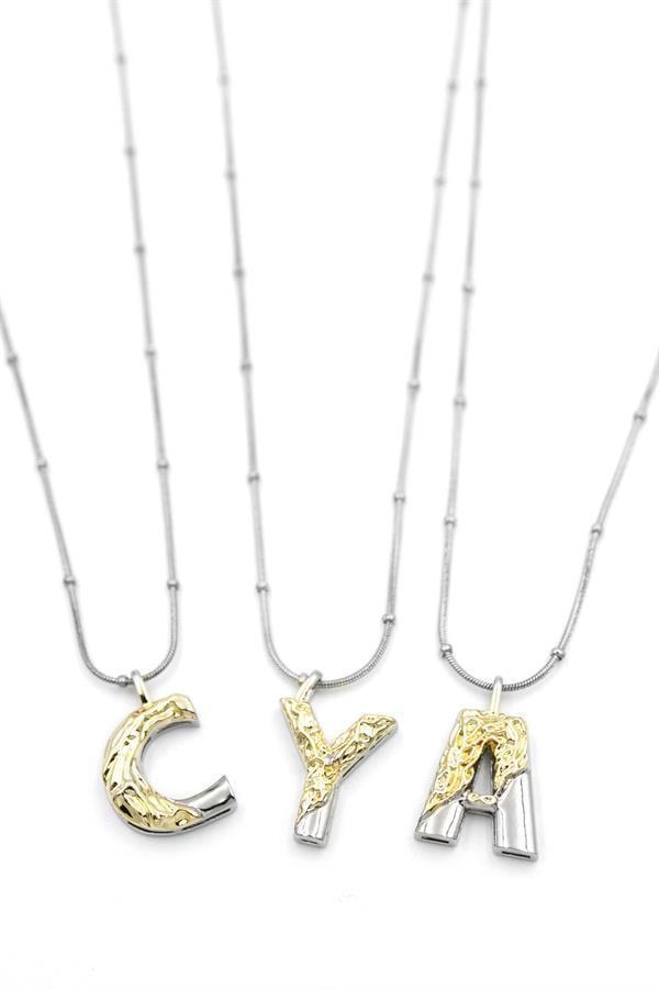 24'lü Harf Kolye - Gümüş - Image 1