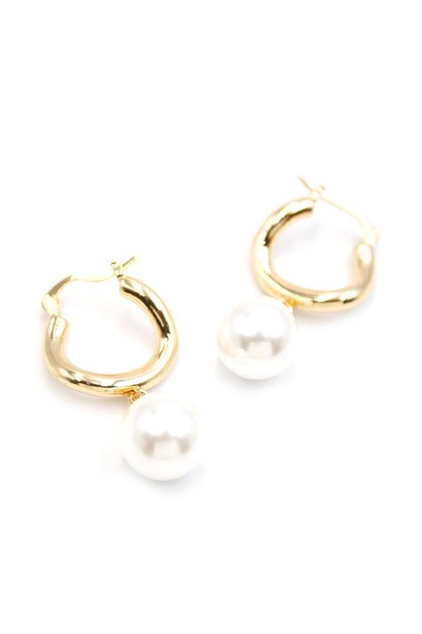 İnci Küpe - Altın - Image 1