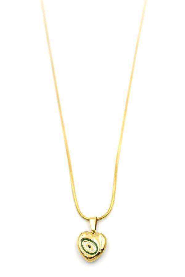 Kalp Kolye - 60 cm - Altın - Image 1