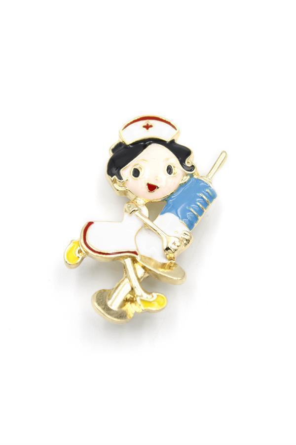 Hemşire Broş - Beyaz - Image 1