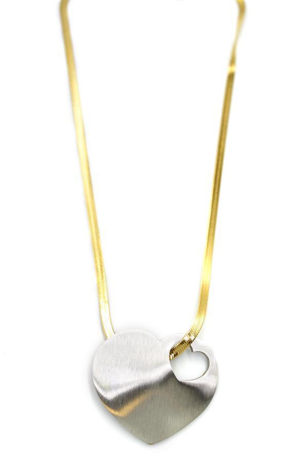 Kalp Kolye - Gümüş - Image 1