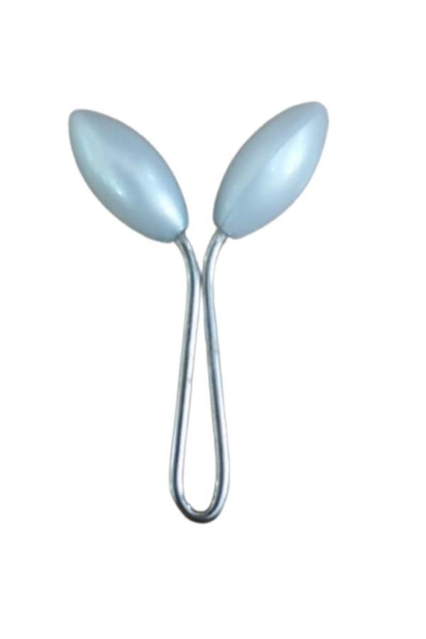 Eşarp Klipsi Başak Model Beyaz 1 Adet - Image 1