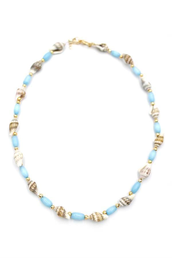 Deniz Kabuğu Kolye - Turkuaz - Image 1