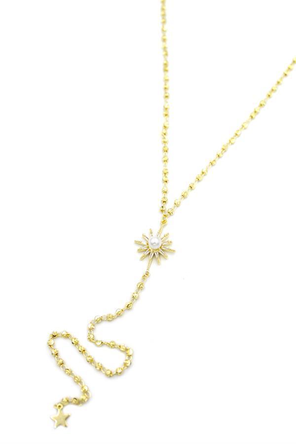 Kuzey Yıldız Y Kolye - Altın - Image 1