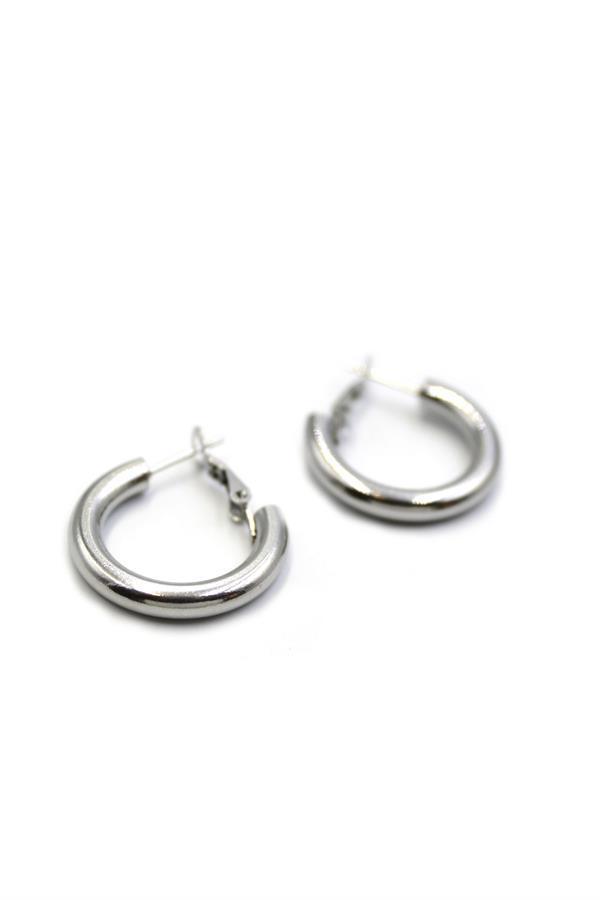 Halka Küpe - 2 cm - Gümüş - Image 1