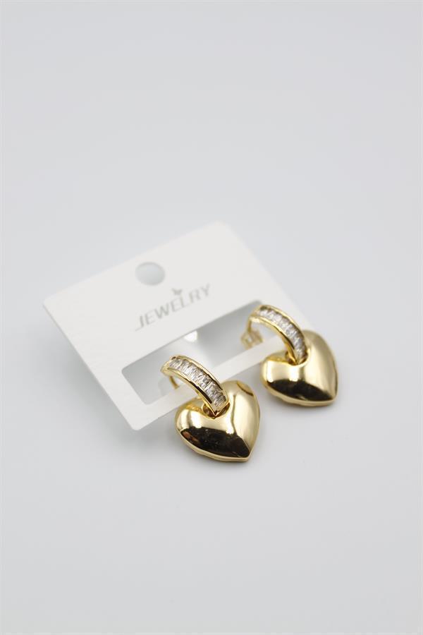 Kalp Küpe - Altın - Image 1