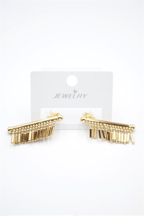 Çubuk Sallantılı Küpe - Altın - Image 1