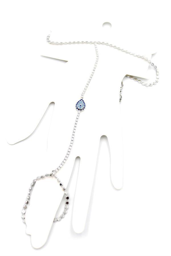 Taşlı Nazar Şahmeran - Gümüş - Image 1