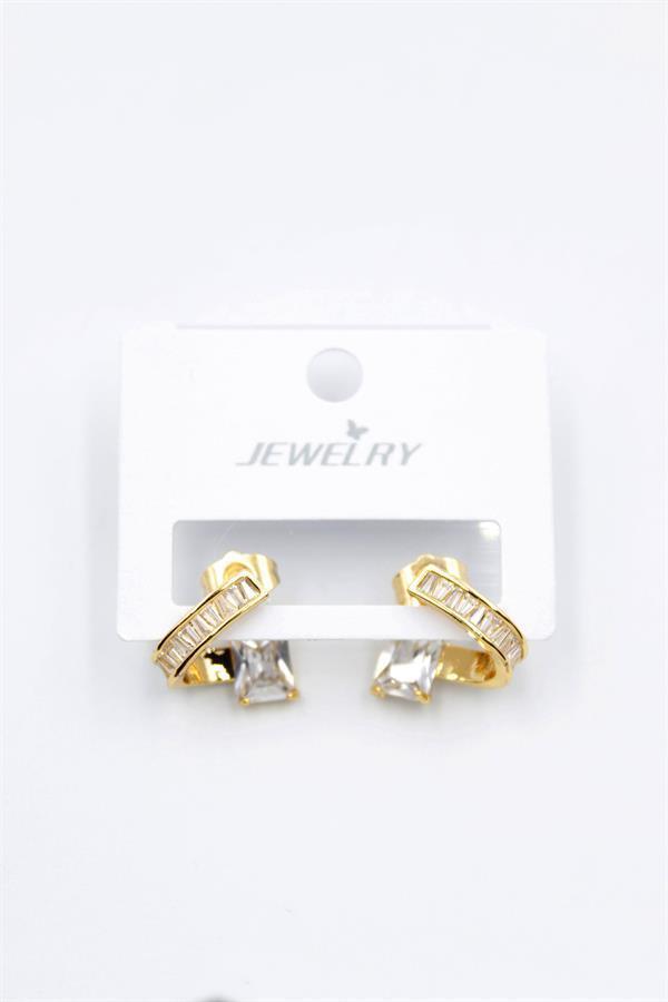 Taşlı Küpe - Altın - Image 1