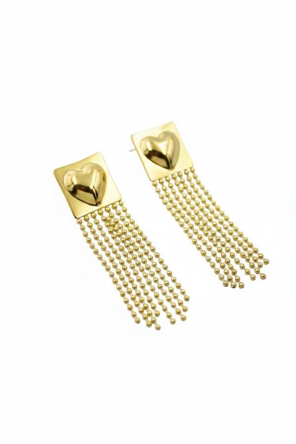 Kalp Küpe - Altın - Image 1