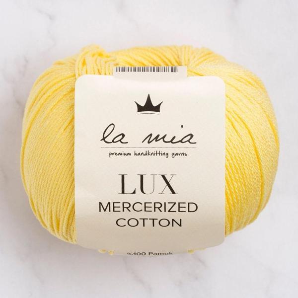 La Mia Lux Mercerized Cotton Sarı El Örgü İpi - 177 - 33753 - Image 1